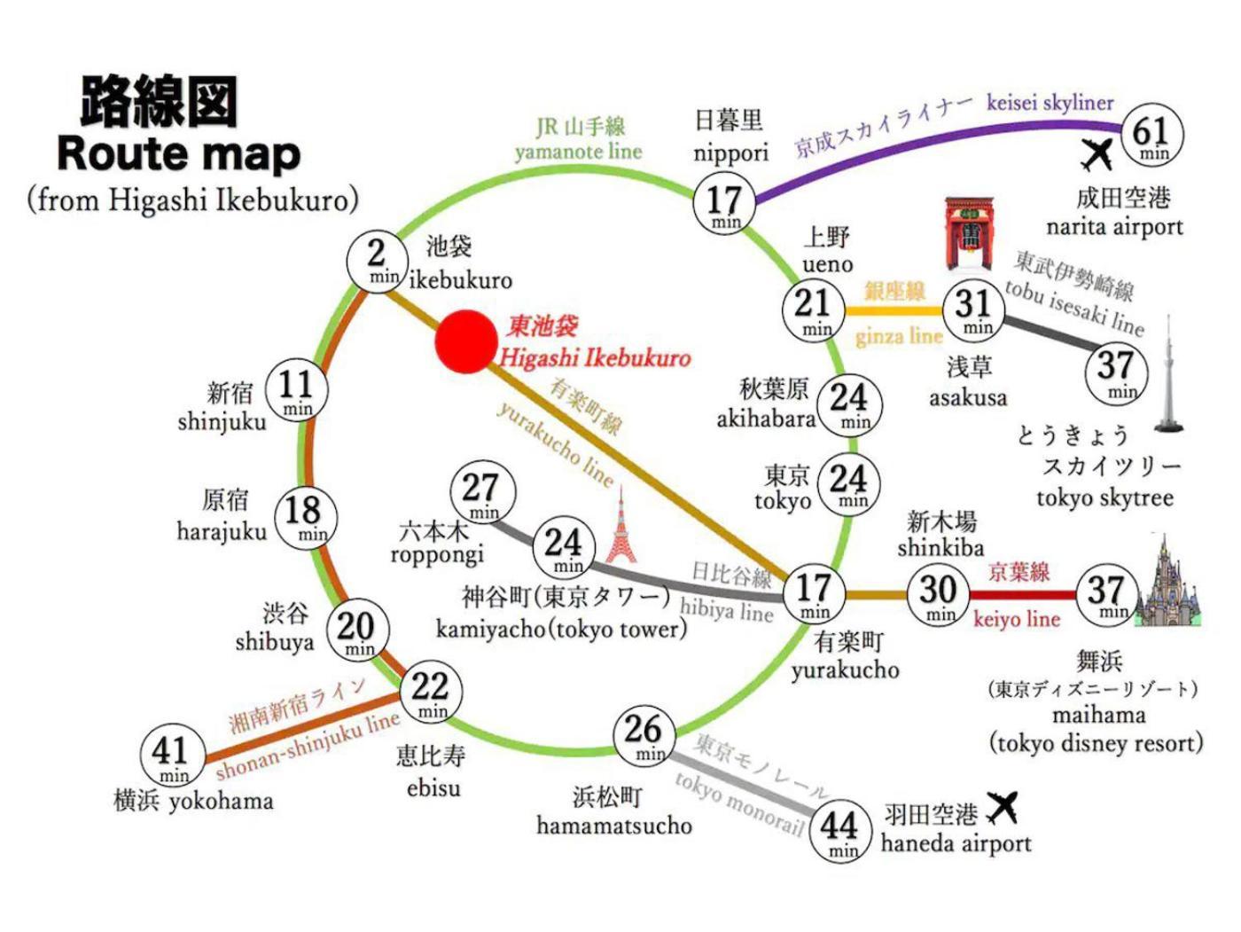 池袋駅まで徒歩15分 畳の家 Leilighet Tokyo Eksteriør bilde
